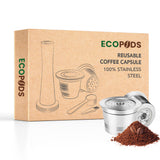 NEW - Ecopods™ reusable pod for Caffitaly, 100% stainless steel