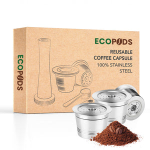 NEW - Ecopods™ reusable pod for Caffitaly, 100% stainless steel