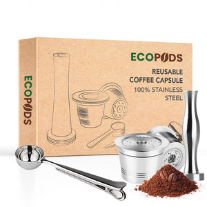 NEW - Ecopods™ reusable pod for Caffitaly, 100% stainless steel