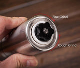 NEW - Manual coffee grinder, 100% stainless steel