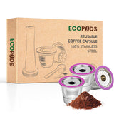 Ecopods™ reusable K-cup for Keurig, 100% stainless steel