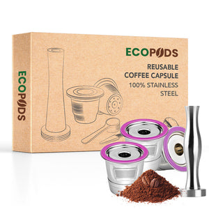 Ecopods™ reusable K-cup for Keurig, 100% stainless steel