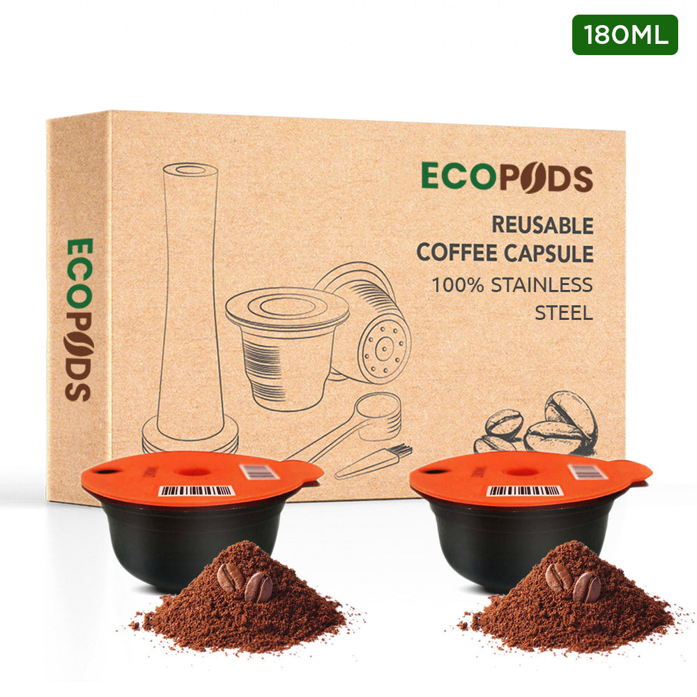 2x Refillable ECO capsule for Tassimo - 60 ml + 180 ml