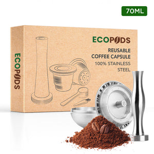 Ecopods™ reusable pod for Vertuo, 100% stainless steel