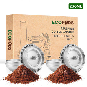 Ecopods™ reusable pod for Vertuo, 100% stainless steel