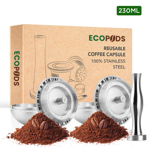 Ecopods™ reusable pod for Vertuo, 100% stainless steel