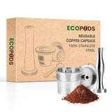 Ecopods™ reusable pod for Illy, 100% stainless steel