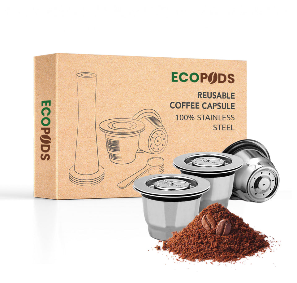 Ecopods™ reusable pod for Nespresso, 100% stainless steel