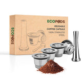 Ecopods™ reusable pod for Nespresso, 100% stainless steel
